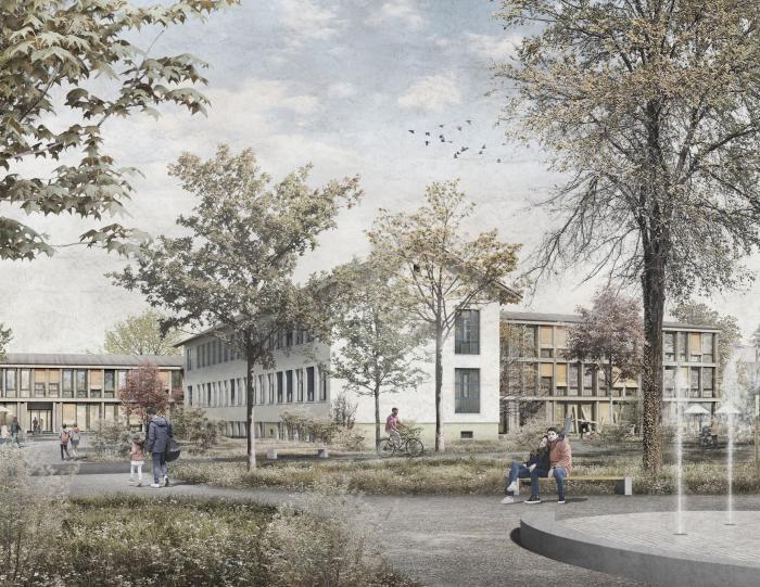 3rd prize for the expansion of the Kappeli school in Buchs